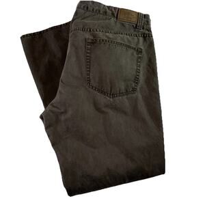 Dockers Men's 40x32 (40x31) Olive Classic Fit Canvas Pants Jeans Dark Wash